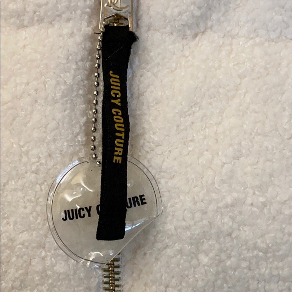 Juicy Couture crop faux fur Sherpa quilted  teddy jacket - Picture 4 of 10